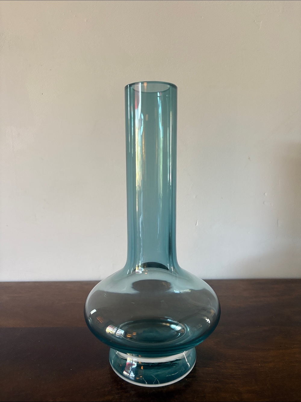Waterford Marquis - Irish Samba Smoky Blue Art Glass Bud Vase